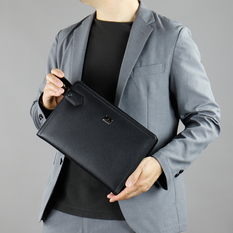 LANVIN COLLECTION ランバンコレクション マキシム クラッチバッグ セカンドバッグ 280222 A5 軽量 牛革 本革 レザー ビジネス 冠婚葬祭 メンズ 日本製の画像
