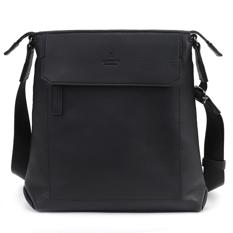 LANVIN COLLECTION ランバンコレクション カンヌ ショルダーバッグ 斜め掛けバッグ 肩掛け 285111 B5 A5 軽量 牛革 本革 撥水 軽量 レザー メンズ 正規品の画像