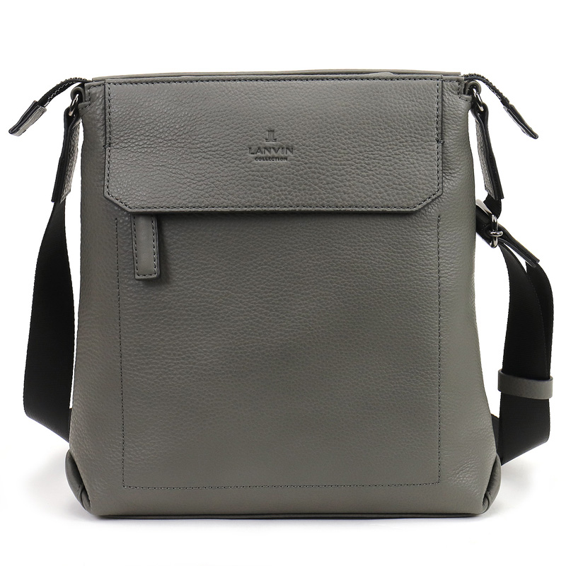LANVIN COLLECTION ランバンコレクション カンヌ ショルダーバッグ 斜め掛けバッグ 肩掛け 285111 B5 A5 軽量 牛革 本革 撥水 軽量 レザー メンズ 正規品の画像