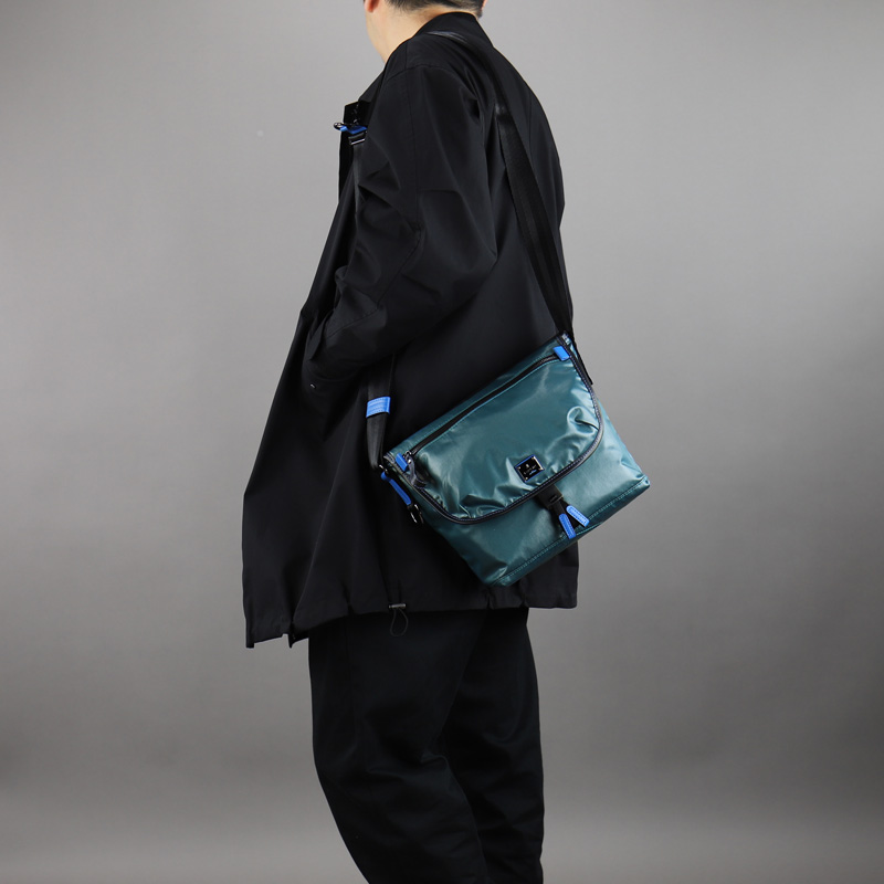 LANVIN en Bleu ランバンオンブルー ヘザン フラップショルダーバッグ 