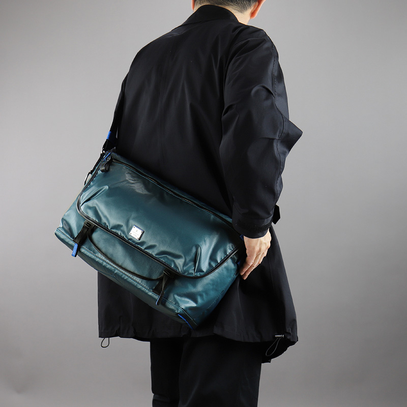 LANVIN en Bleu ランバンオンブルー ヘザン フラップショルダーバッグ