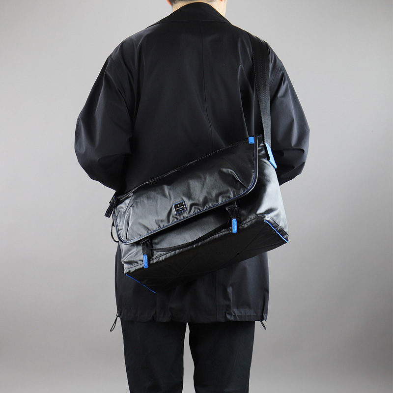 ランバンオンブルー ヘザン 503103 バッグ ショルダーバッグ メンズ【中古】 LANVIN en Bleu ランバンオンブルー ヘザン フラップショルダーバッグ