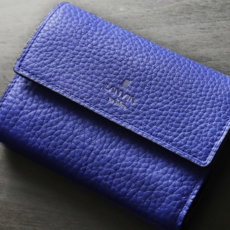 わんわん様　ランバンオンブルー　ミニ財布 LANVIN en Bleu ランバンオンブルー モル小物 三つ折り財布 札入れ
