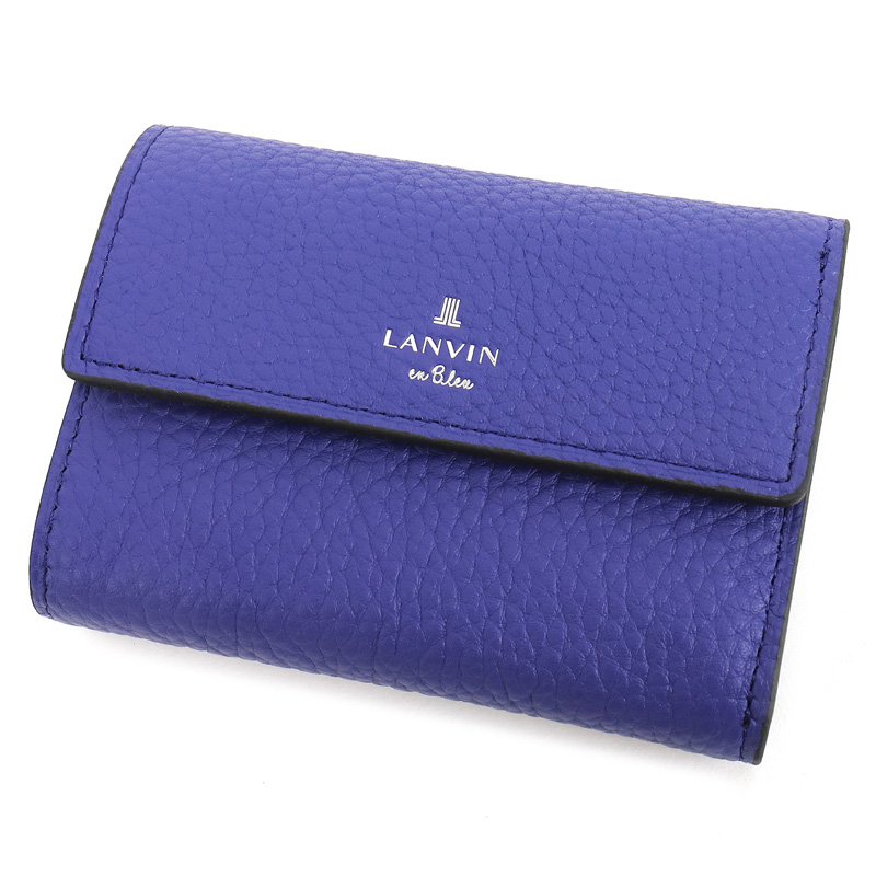 わんわん様　ランバンオンブルー　ミニ財布 LANVIN en Bleu ランバンオンブルー モル小物 三つ折り財布 札入れ