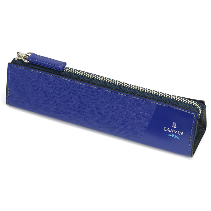 ランバン オン ブルー/【ランバンオンブルー】ペンケース　５５５６１８ LANVIN en Bleu ランバンオンブルー ペンケース 筆箱 555618 レザー