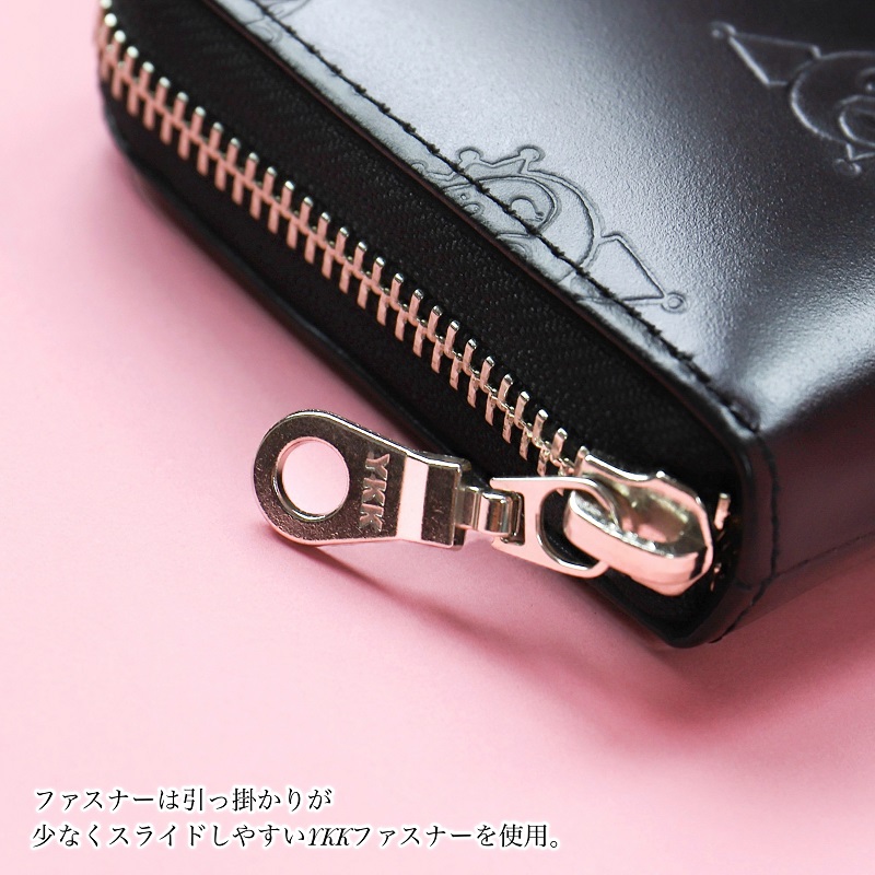 新品 財布 レディース 長財布 ラウンド クロミ サンリオ 公式品 本革 BK！ KUROMI クロミ 長財布 財布 ラウンドファスナー長財布 かわいい