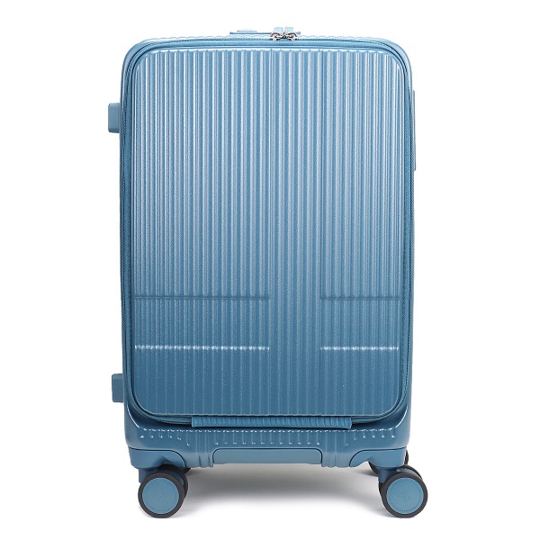 【新品】innovatorスーツケース INV155 ペールブルー 55L innovator イノベーター スーツケース 55L M フロントオープン 4