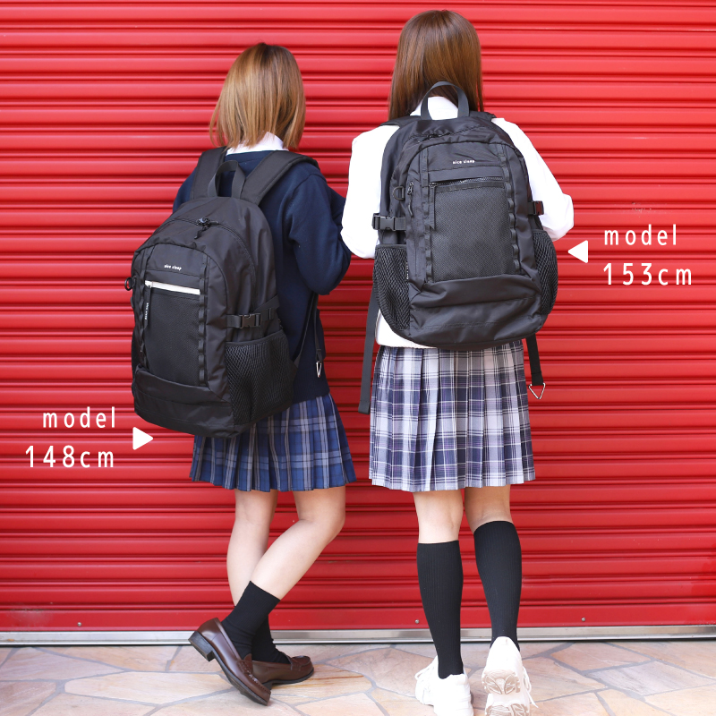 NICE CLAUP ナイスクラップ リュック デイパック 34L A4 B4 軽量 大容量 通学 中学生 高校生 PC収納 撥水 多機能 女子 女の子 スクール スポーツ ブランド NC414の画像