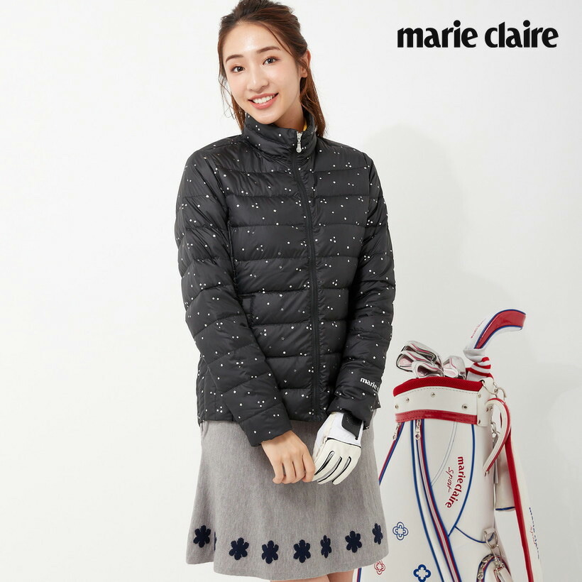 マリクレール marie claire 正規品 レディース ブルゾン メタリックプリント ダウンジャケット カジュアル 星柄 ロゴ  :731208-bk:ファッションスポーツ FASPO - 通販 - Yahoo!ショッピング