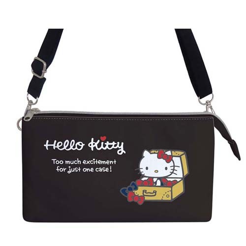 サンリオ　スリーポケットショルダーバッグ　ハローキティ Hello Kitty かわいい オシャレ グッズ キティ ポシェット 斜めがけ レディース  スマホ 財布 雑貨