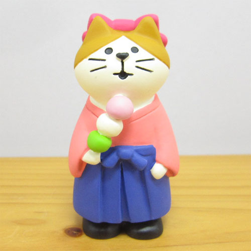 デコレ　コンコンブル　旅猫　日本横断　桜めぐり旅　はいからさん猫 DECOLE concombre デコレ 雑貨 オブジェ 置物 インテリア かわいい