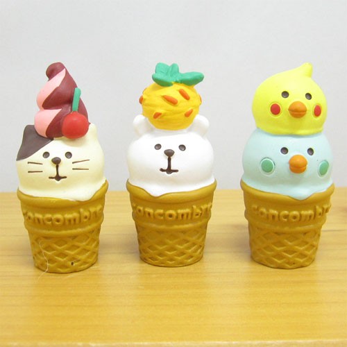 デコレ コンコンブル 雪猫アイス店シリーズ おすすめアイスクリームセット DECOLE concombre 雑貨 オブジェ置物 インテリア雑貨 かわいい