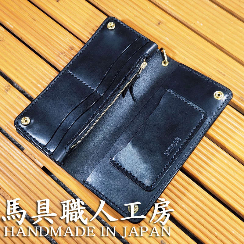 栃木レザー　トラッカーウォレット　長財布　手縫い 17548702606500a.jpg