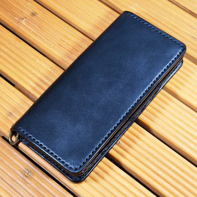 栃木レザー　トラッカーウォレット　長財布　手縫い 栃木レザー トラッカーウォレット 長財布 手縫い