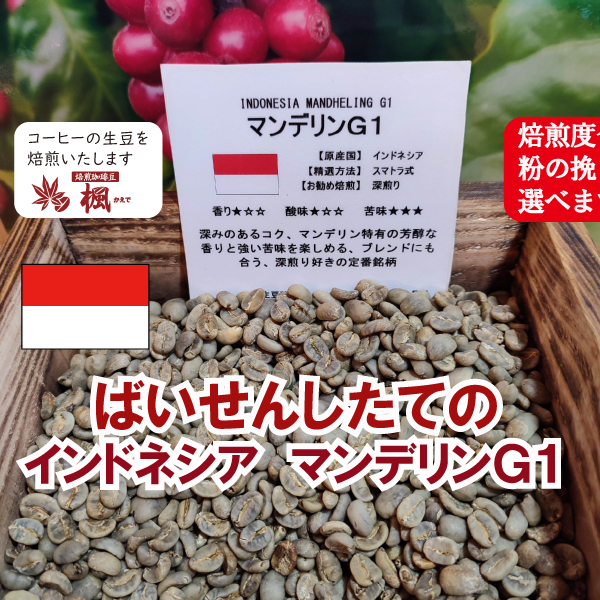 Yahoo! Yahoo!ショッピング(ヤフー ショッピング)マンデリン 300g コーヒー ばいせん工房 焙煎したて すぐ発送 コーヒー豆 コーヒー粉 受注焙煎 選べる焙煎度合い