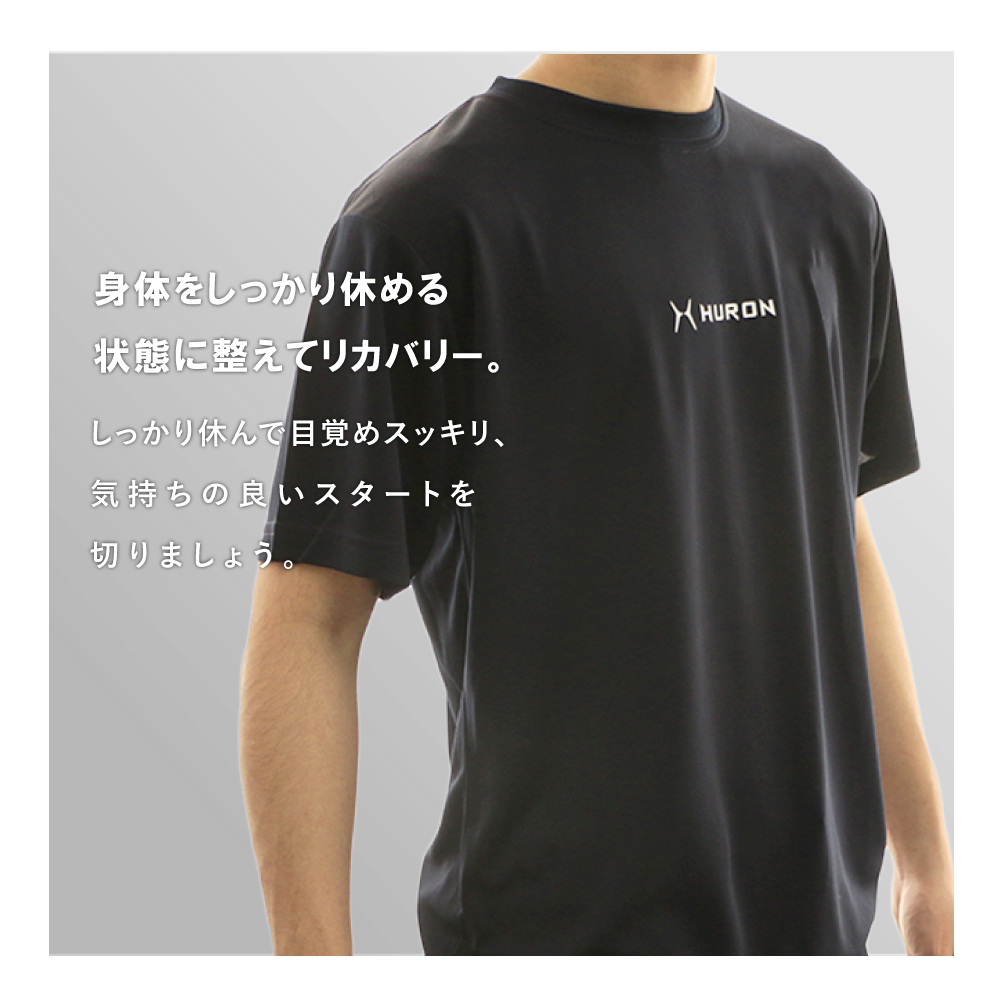 Tシャツ 半袖 ヒューロン ヒューロンリカバリー リカバリーウエア