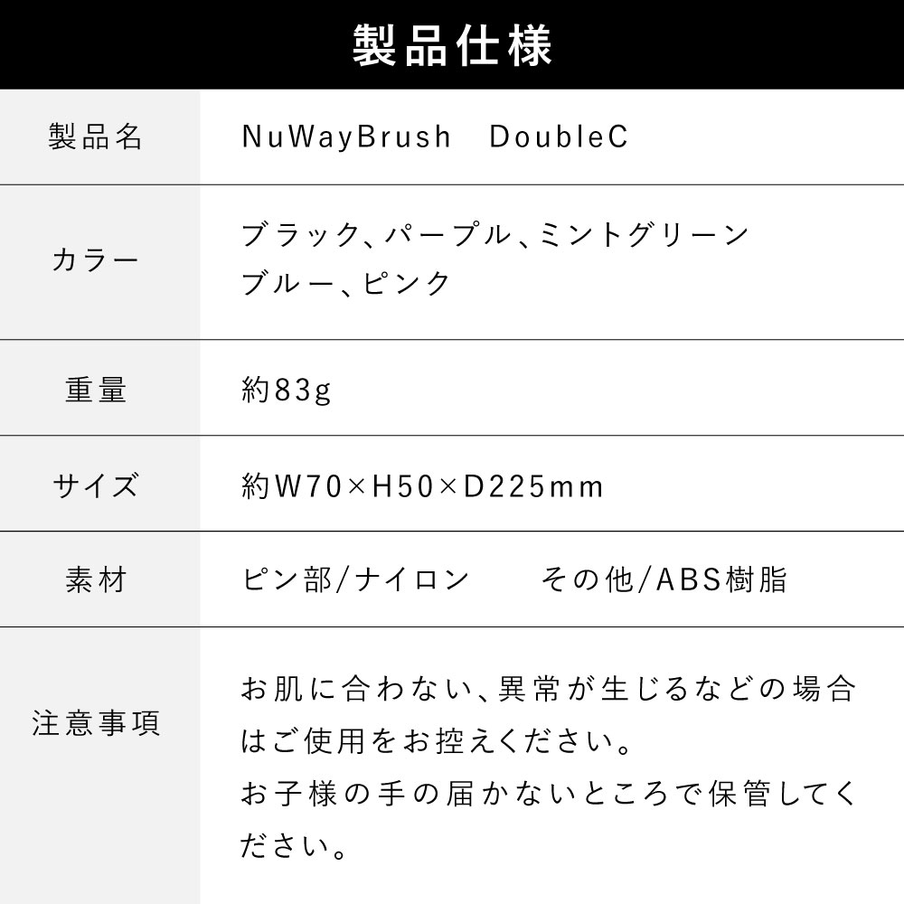 NuWay4Hair（ニューウェイフォーヘア） NuWayBrush ダブルシー