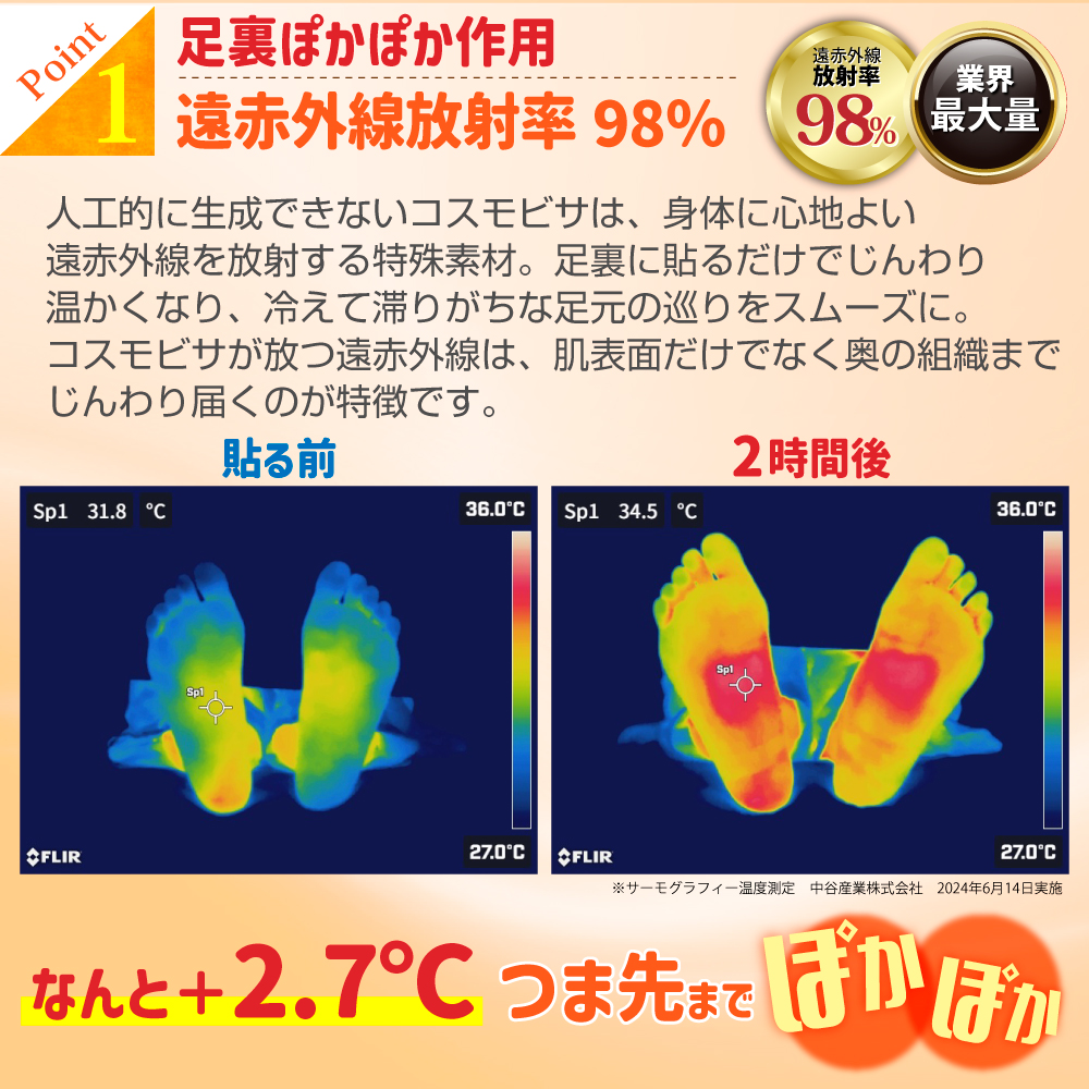 アシメグ 足裏シート 遠赤外線 10セット 20枚入 貼って寝るだけ 遠赤