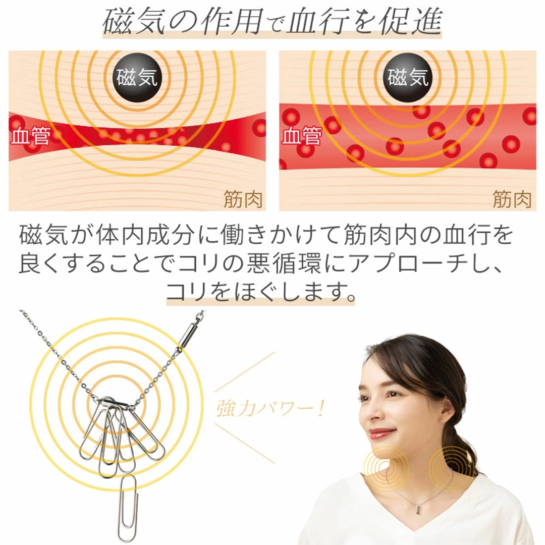 管理医療機器 リュクス 磁気ネックレス おしゃ...の詳細画像4