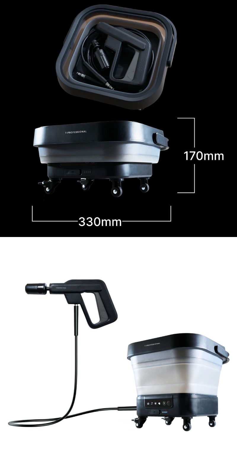 谷村実業 高圧洗浄機 1.0 スタンダードセット コードレス 充電式 THE