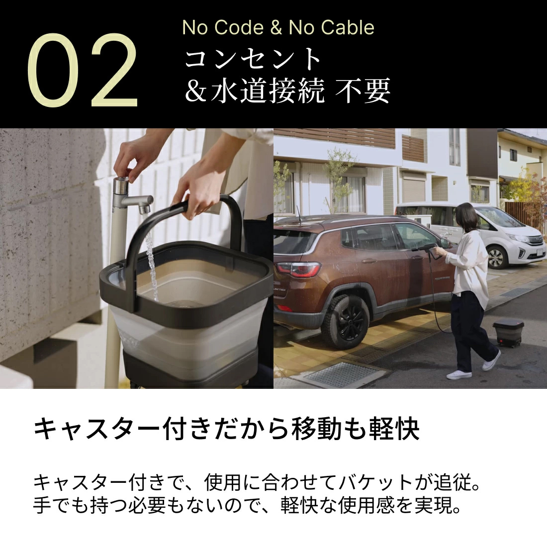 谷村実業 高圧洗浄機 1.0 スタンダードセット コードレス 充電式 THE