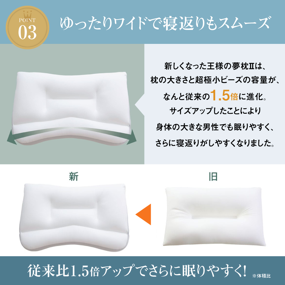 王様の夢枕2 最新モデル 専用カバー付き 王様の夢枕 日本製 枕
