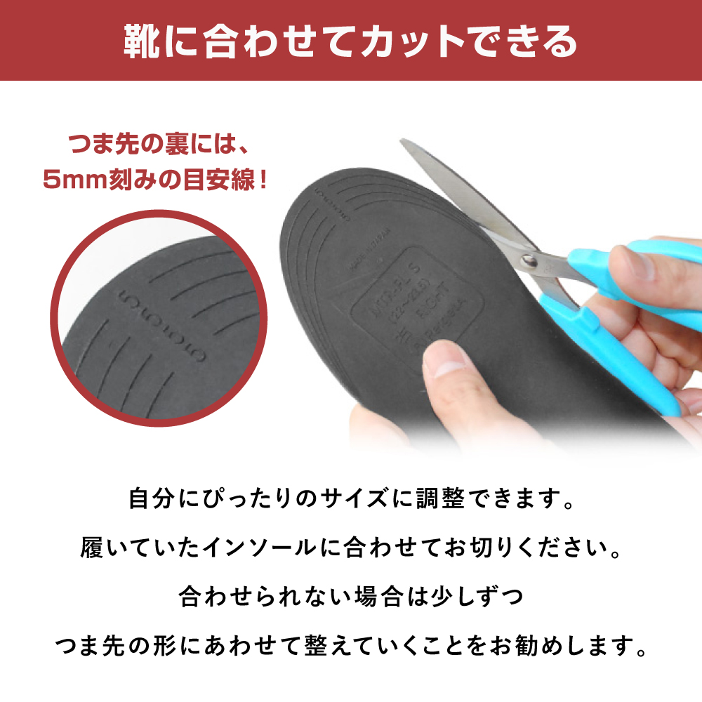 リゲッタ ルーペインソール プラス インソール 中敷き 疲れない 偏平足 | Re:getA | 10
