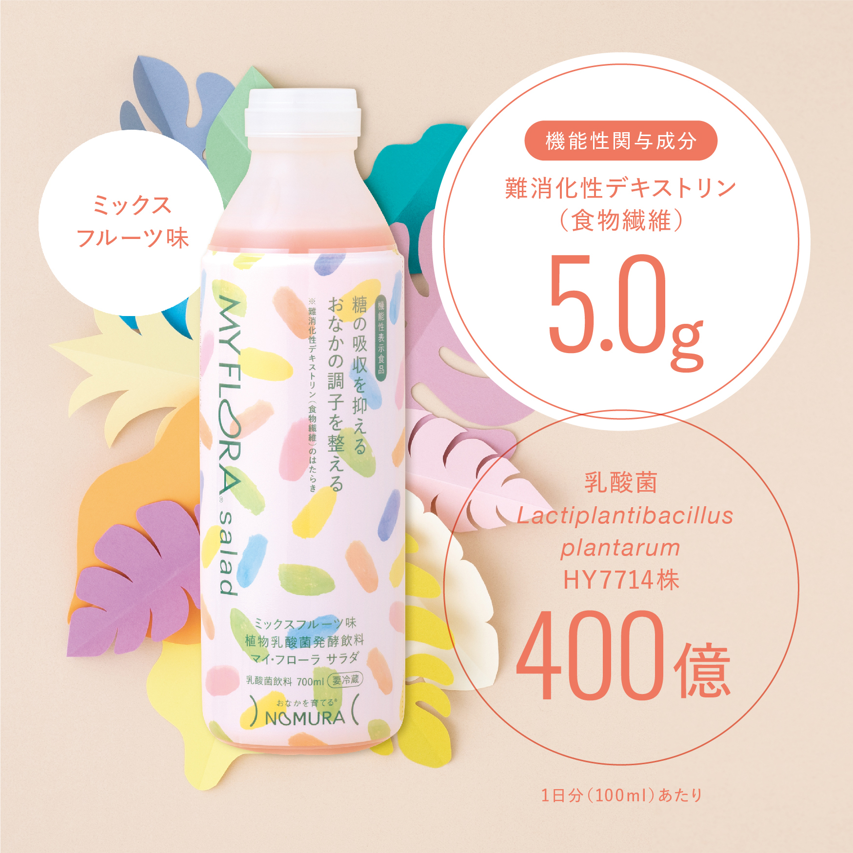 乳酸菌ドリンク マイフローラサラダ 【正規販売店】 2本セット(2週間分