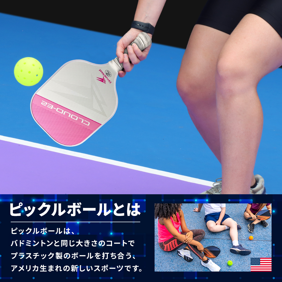 ピックルボール パドル 練習器具 ラケット 軽量 合同会社ピックルボールスクエア Cirrus Cloud CLOUD-E2 初心者 中級者 Pickleball 送料無料の画像