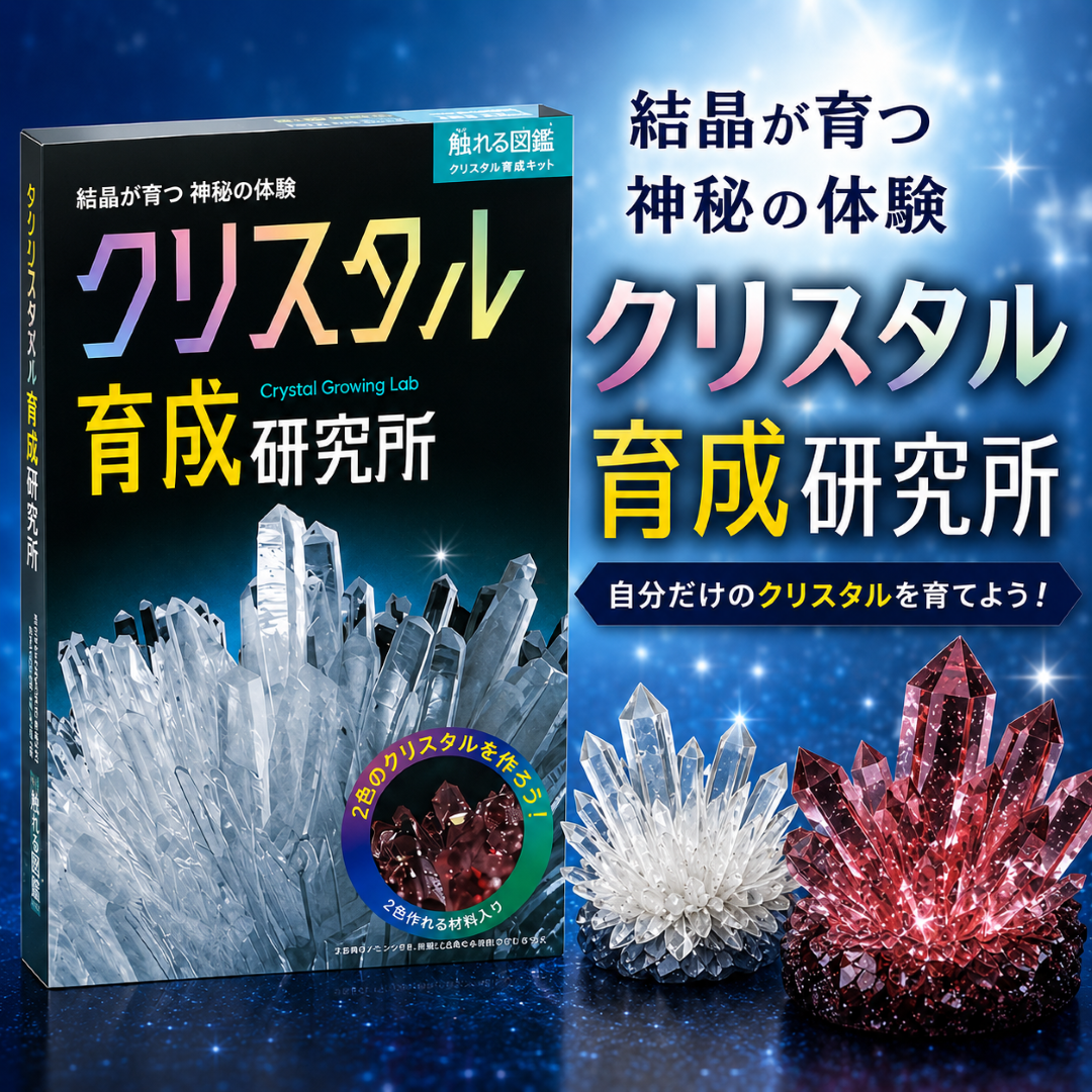 クリスタル育成研究所 メディアで話題 クリスタル育成キット 触れる クリスタル育成研究所 メディアで話題 クリスタル育成キット 触れる