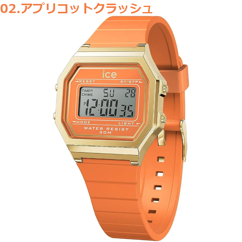 全14色 Ice watch アイスウォッチ 時計 腕時計 デジタル レディース アイスデジット ICE digit retro スモール｜bakuyasuearth｜03