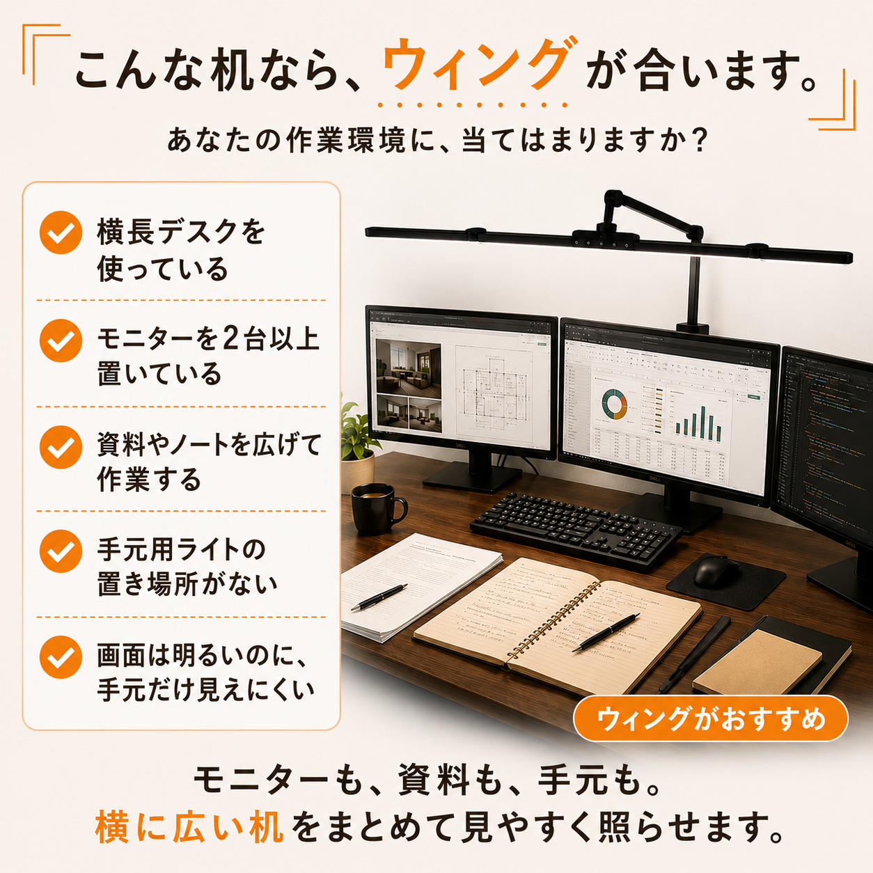 デスクライト led クランプ式 モニターライ...の詳細画像3