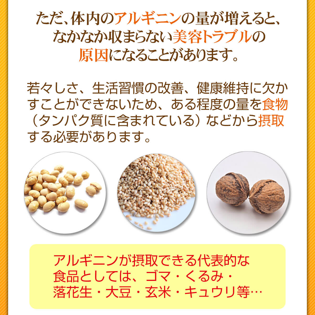 体内のアルギニンの量が増えると、ヘルペスを発症する可能性が高くなります。