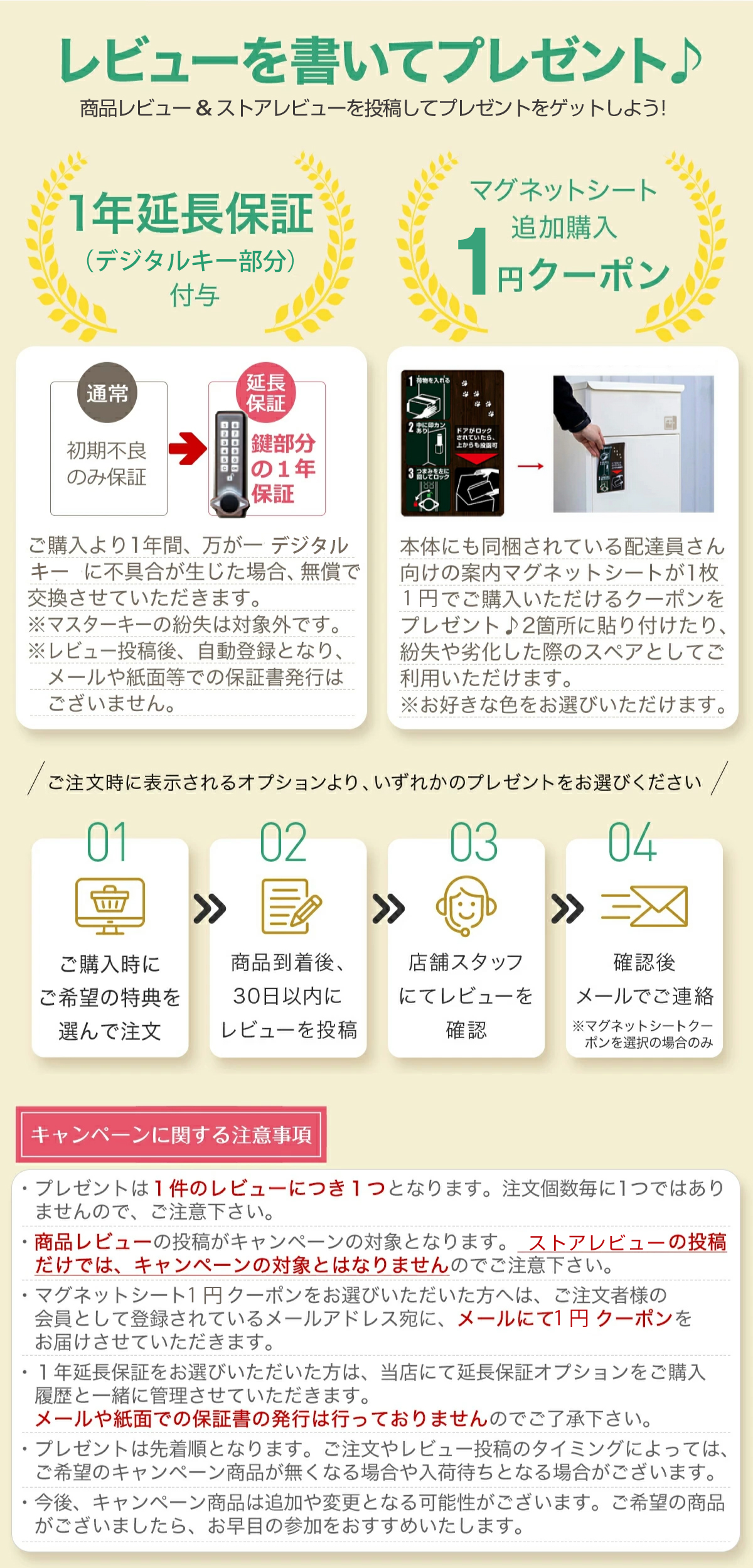 レビューキャンペーン