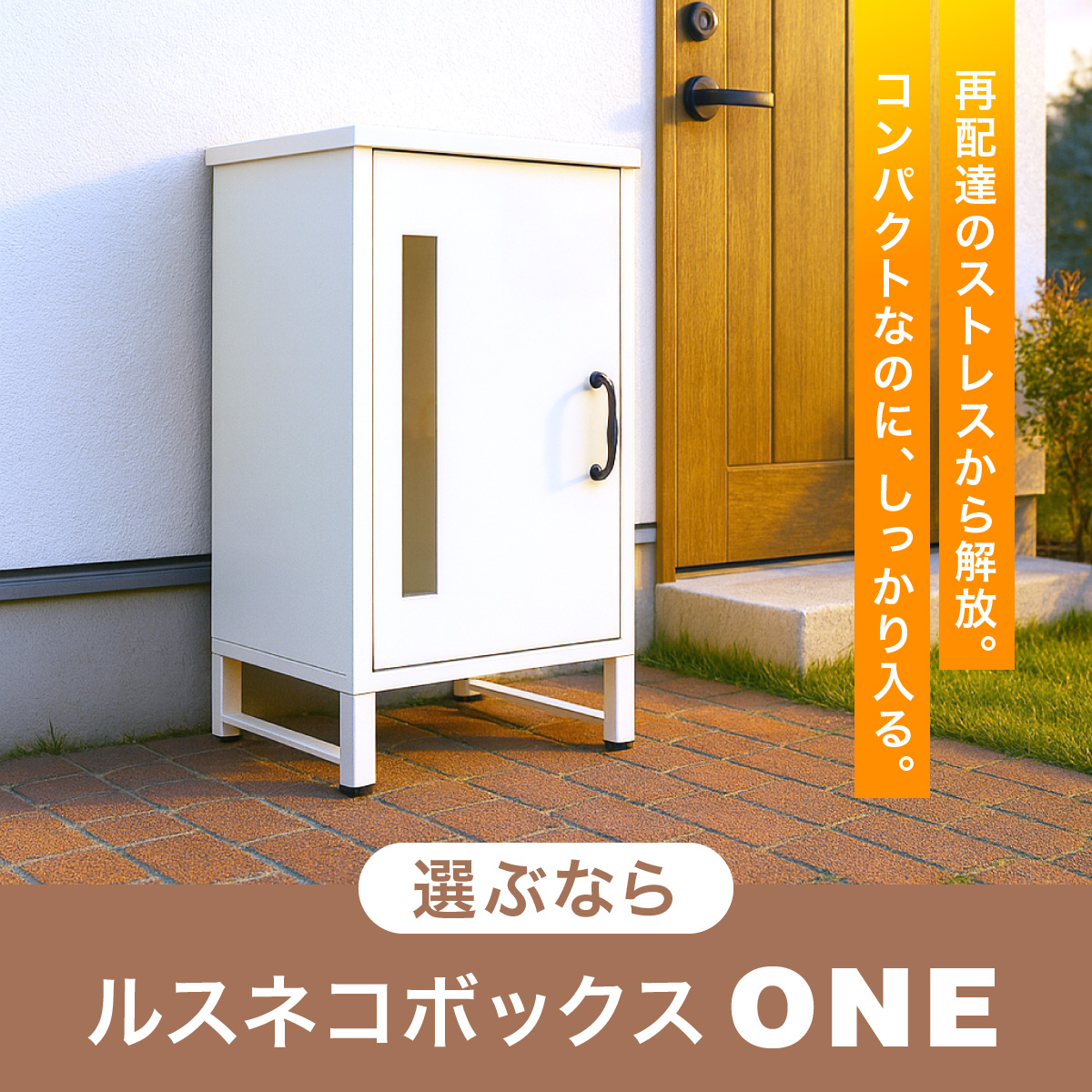 ルスネコボックス 宅配ボックス 戸建 ONE 120サイズ 大容量 防水 屋外