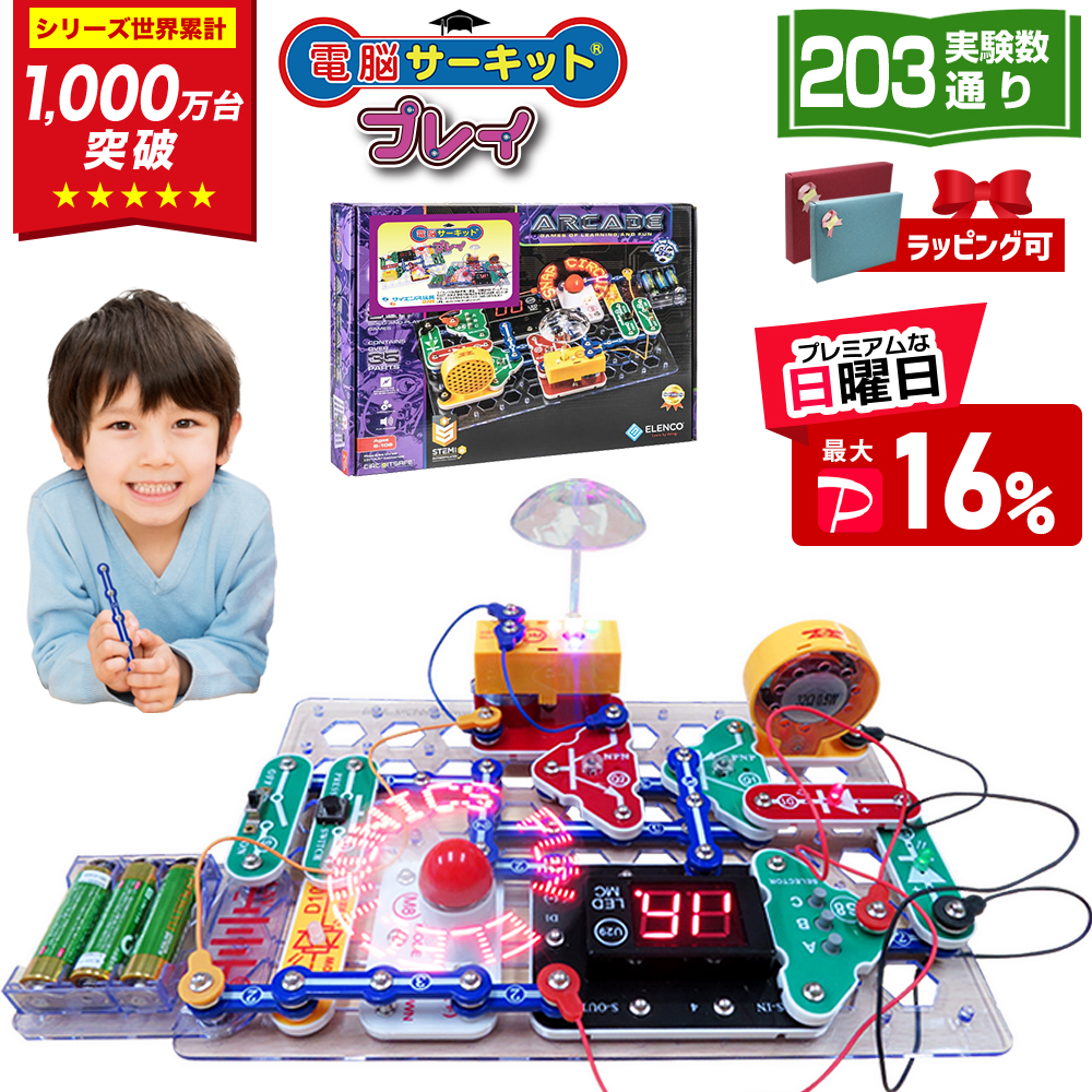 サイエンス玩具研究所 電脳サーキット プレイ 電子工作 ゲーム 実験