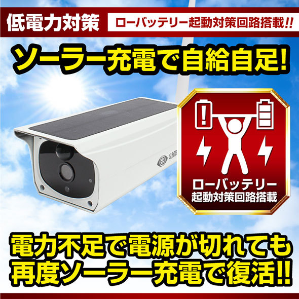 ソーラー充電対応カメラ Eco-eye 01（エコ・アイ 01） : セキュリティ