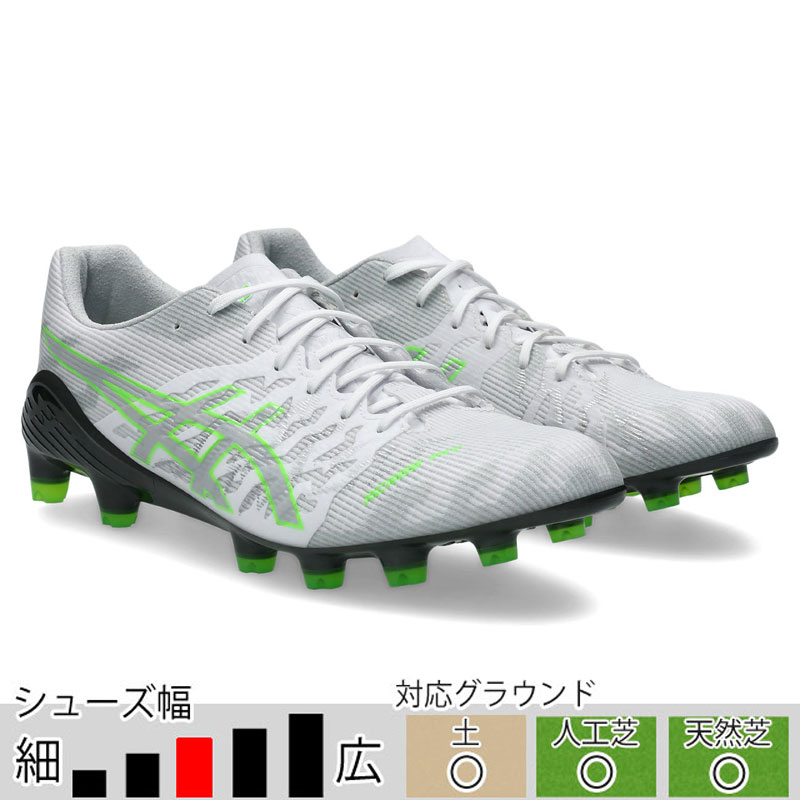 ASICS DS LIGHT サッカーシューズ ホワイト/グリーン ASICS アシックス DS LIGHT CLUB+ (ホワイト×グリーン) 1103A073