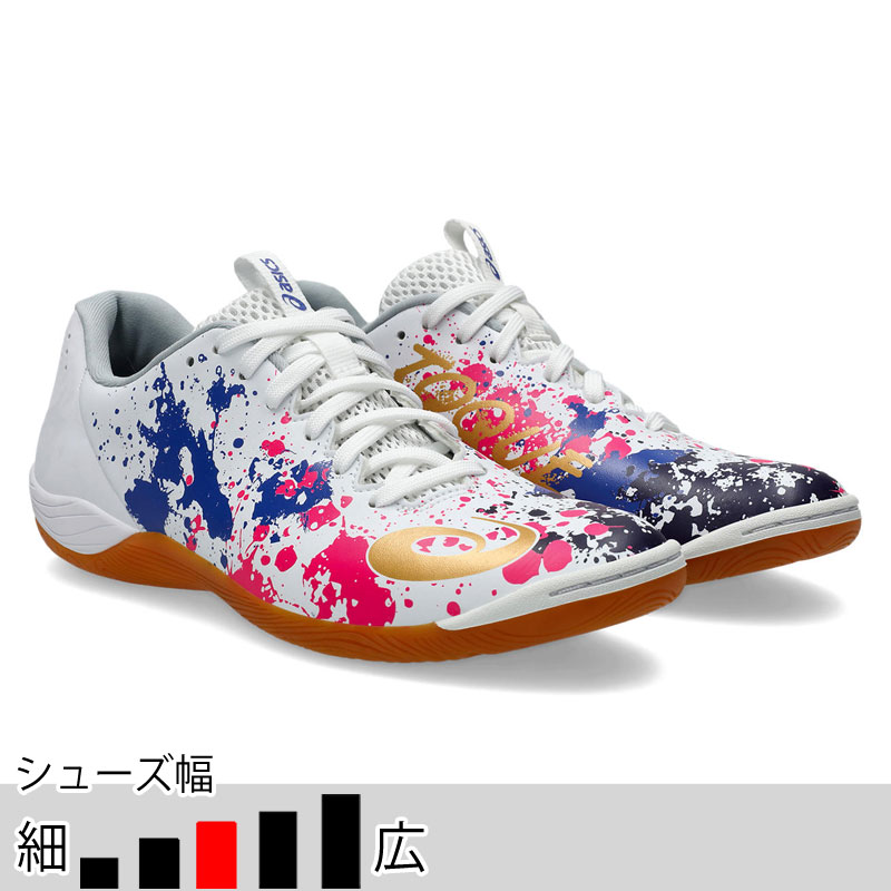 値下げ!!アシックス【左右非対称】バスケットボールシューズ ASICS（アシックス） フットサル インドアシューズ トッキ 8 ホワイト