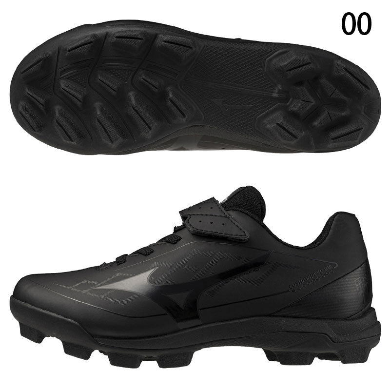 少年用 ポイントスパイク ミズノ クッションレボ ダイア Jr. 25FW 野球スパイク ジュニア 少年 子ども 11GP2527 ※Pカバー加工不可 | MIZUNO | 01