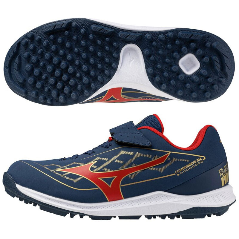 少年用 トレーニングシューズ ミズノ クッションレボ ダイア CUSHIONREVO DIA TRAINER Jr. 限定 勝色 26SS 野球 アップシューズ ジュニア 11GT2621 11GT262129 | MIZUNO | 01