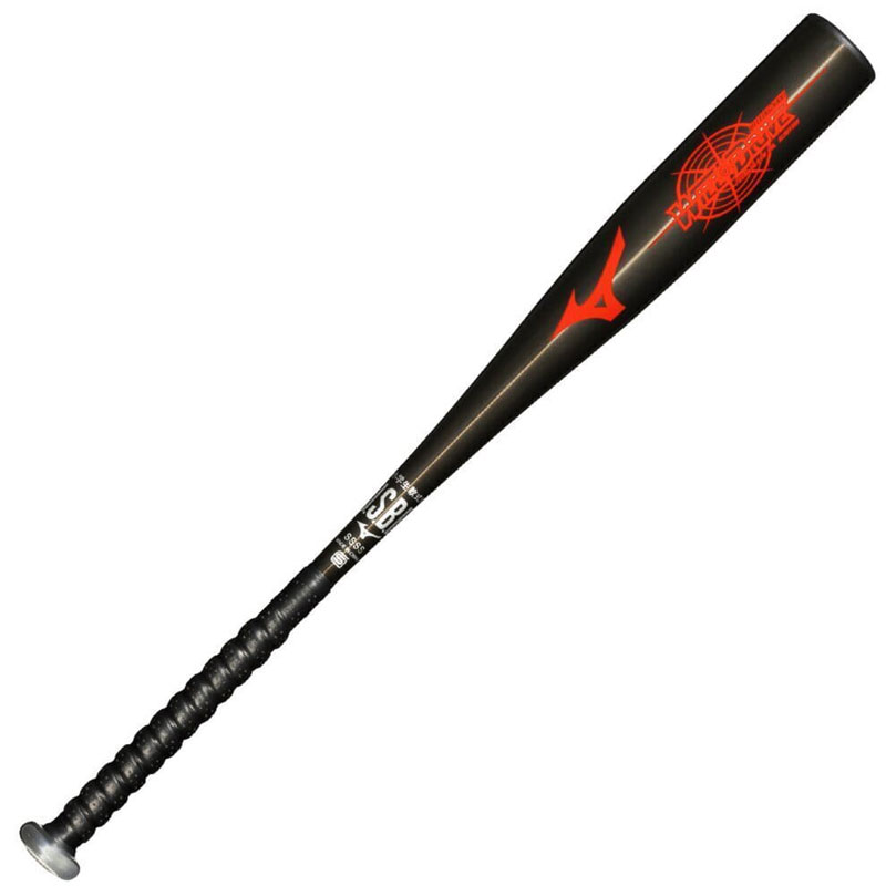Mizuno 小学生軟式用 軟式バット 黒 MIZUNO（ミズノ） 小学生軟式用バット 金属製 ウィルドライブ レッド