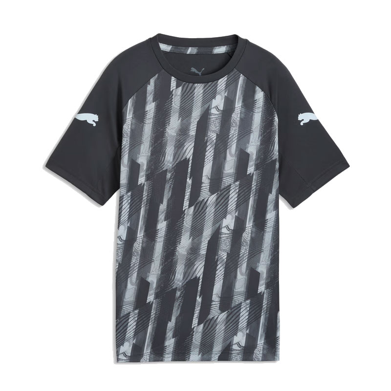 高校サッカー公式　限定ウェアPUMA 90th PUMA（プーマ） ジュニア INDIVILIGA グラフィック 半袖 シャツ グレー