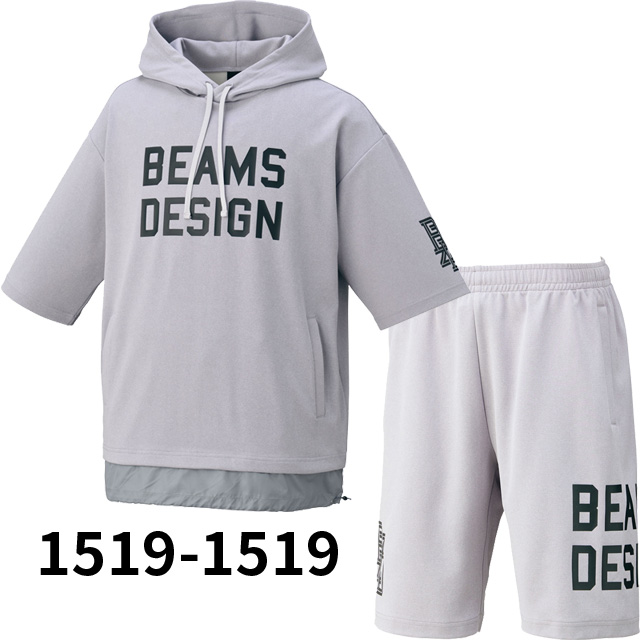 ZETT ゼット 限定 BEAMS DESIGN 半袖スウェットパーカ＆パンツ