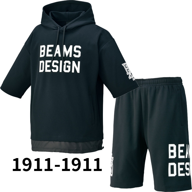 ZETT ゼット 限定 BEAMS DESIGN 半袖スウェットパーカ＆パンツ