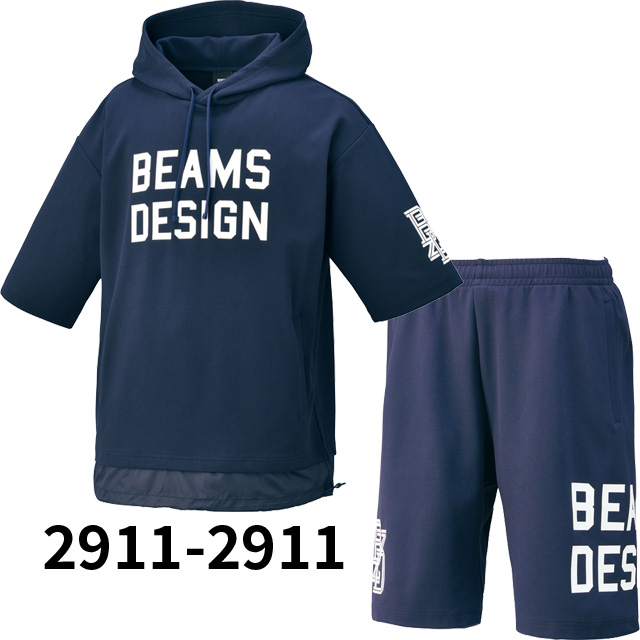 ZETT ゼット 限定 BEAMS DESIGN 半袖スウェットパーカ＆パンツ