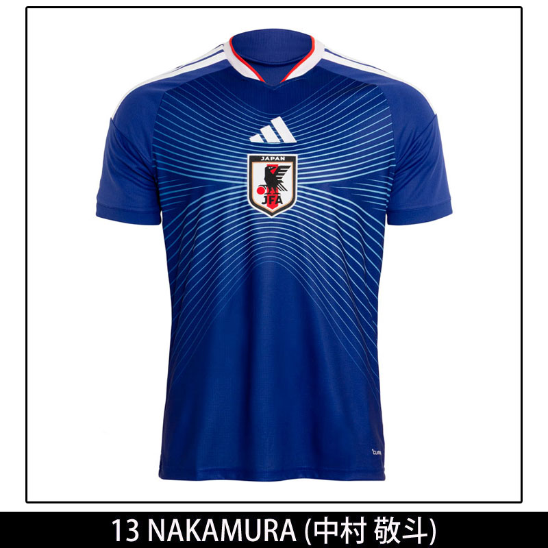 無くなり次第終了！ノベルティプレゼント！ アディダス 2026 サッカー日本代表 ホーム レプリカ ユニフォーム #13 中村 敬斗 DAZ45-NUMBER-13 | adidas | 01