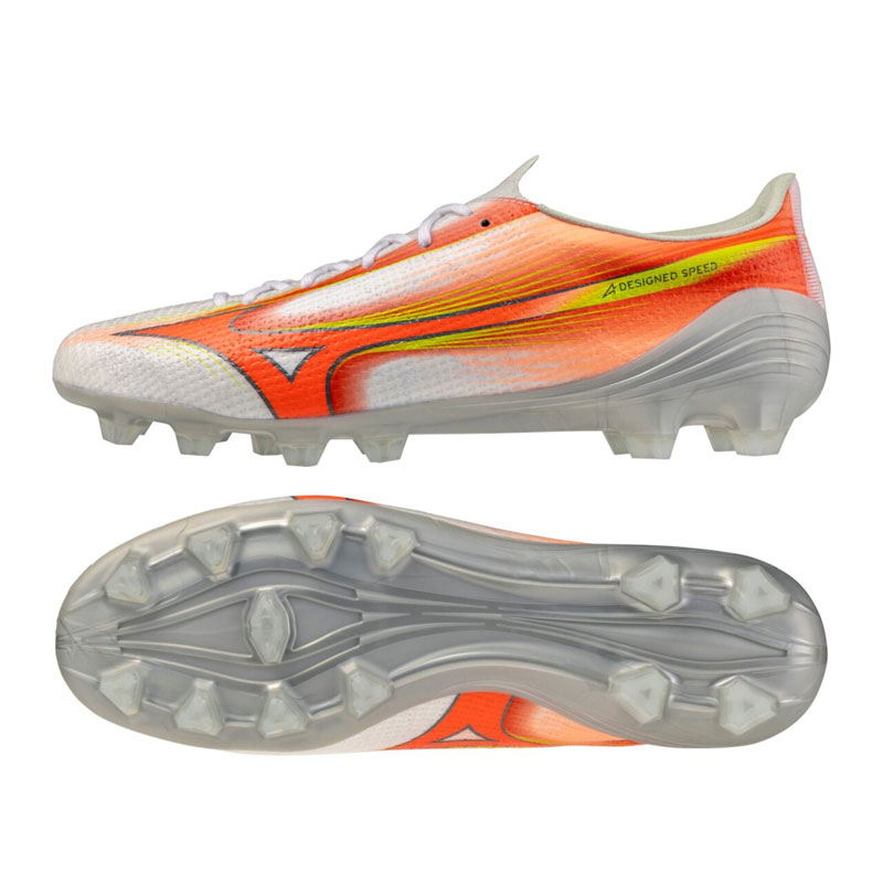Mizuno Alpha Pro ホワイト サッカースパイク MIZUNO（ミズノ） ミズノアルファ 3 PRO ホワイト サッカースパイク 土