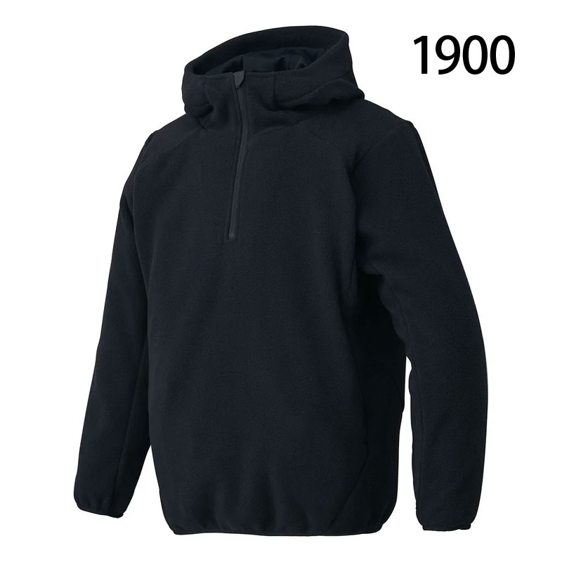 ゼット（ZETT） フリースジャケット ハーフジップ フーディー パーカー