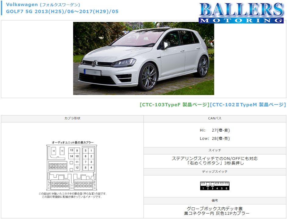 フォルクスワーゲン（Volkswagen） interplan TVキャンセラー ゴルフ7